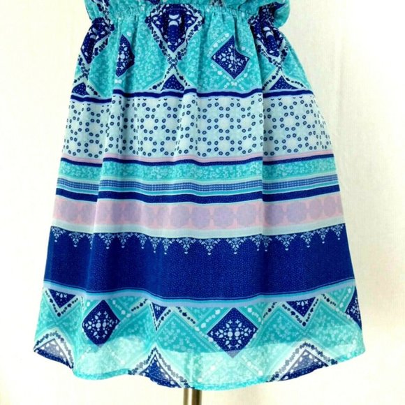 H&M Cutout Back Chiffon Sleeveless Blouson Dress - Picture 7 of 8